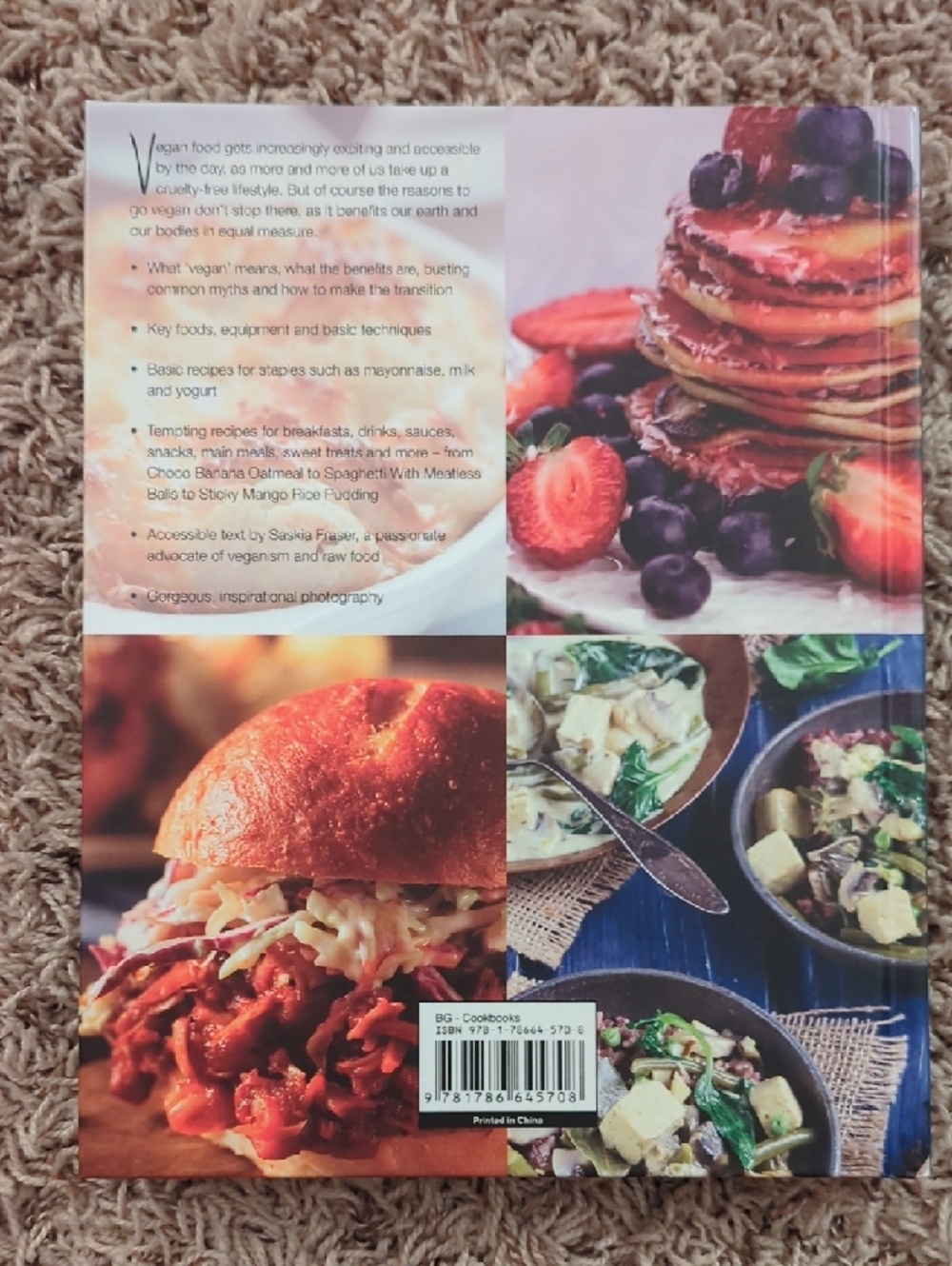Vegan Recipes & Preparation Cookbook by Saskia Fraser - Green Veggie Cover - Picture 4 of 6